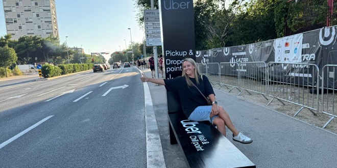 KLUPA ZA ODMOR OD PARTIJANJA Uber ima genijalnu ideju za pick up point za Ultru