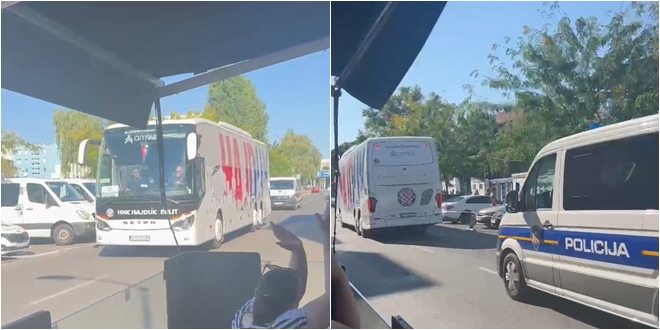 VIDEO Stigao Hajdukov autobus, pogledajte reakciju ljudi u Zagrebu