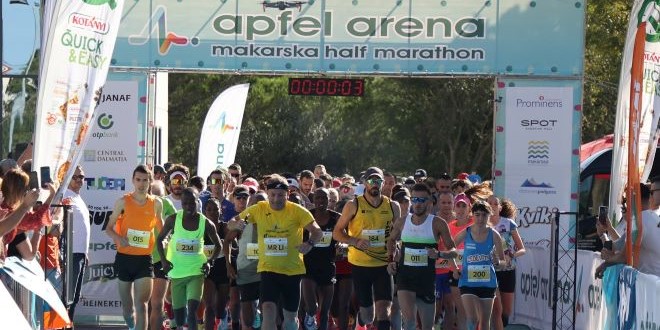 Predstojeći Apfel Arena Makarska Half Marathon imat će rekordan broj sudionika, stižu s čak pet kontinenata