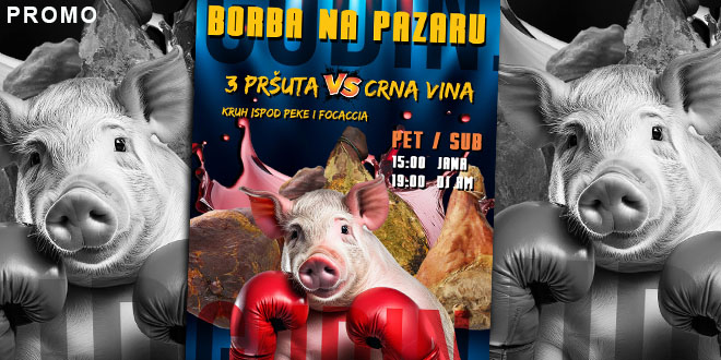 BORBA NA PAZARU 'Tri pršuta vs Crna vina'