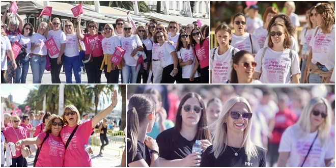 FOTO/VIDEO Pogledajte koga smo sve 'uhvatili' na humanitarnoj utrci 'Race for the Cure' u Splitu