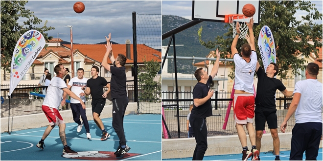 FOTO Otvoreno streetball igralište Hrvatske Lutrije u Vrgorcu