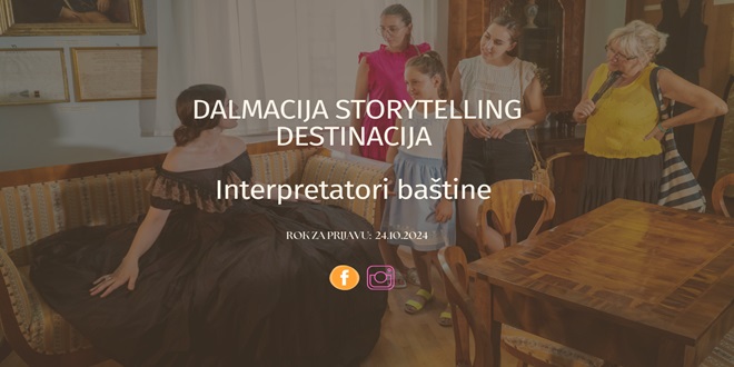 Poziv za prijavu sudionika u Dalmacija storytelling destinacija program