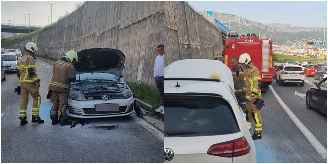 Planuo auto u vožnji u Splitu, stvorila se gužva