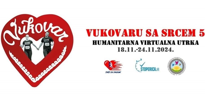 VUKOVARU SA SRCEM Pridružite se humanitarnoj virtualnoj utrci