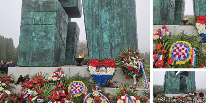  FOTO Vijenac na vukovarskom Memorijalnom groblju položila Hajdukova delegacija