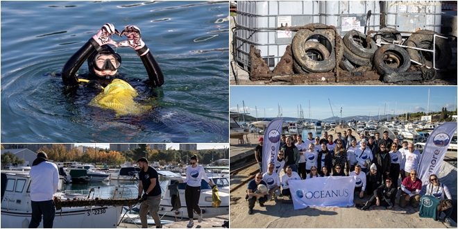 FOTOGALERIJA Ekološka akcija Udruge Oceanus u Sportskoj lučici Poljud