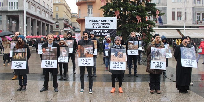 Povodom Međunarodnog dana prava životinja, Prijatelji životinja izveli dojmljiv performans