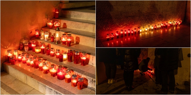 FOTOGALERIJA Diljem Splita gore svijeće za sve pogođene tragedijom u zagrebačkoj školi