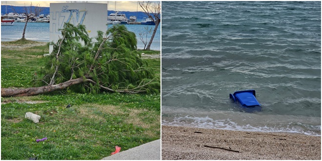 FOTO Vjetar čupa stabla, raznosi smeće...