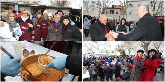 SPLITU S LJUBAVLJU Za 15 minuta podijeljeno pet tisuća porcija bakalara i fritula