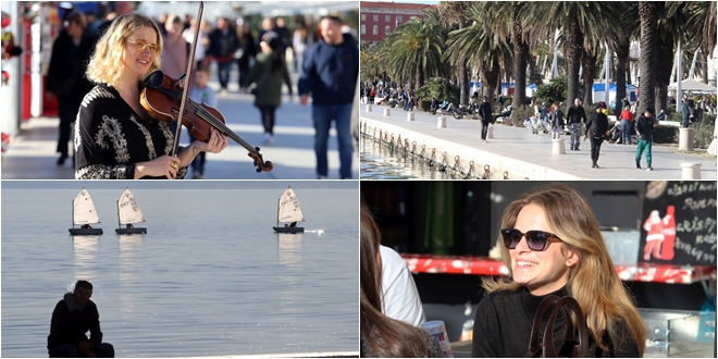 FOTOGALERIJA Splitska Riva i danas puna šetača