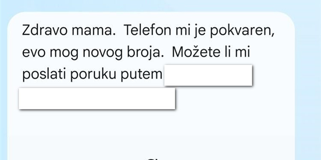 POLICIJA UPOZORAVA: Roditelji, pripazite ako primite ovakav SMS