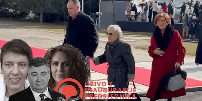 VIDEO Vjera Andrijić stigla na Pantovčak, evo kako su je dočekali