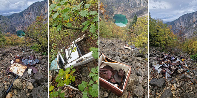 HRVATSKA SRAMOTA Glomazni otpad baca se u Modro jezero, hoće li ga netko ukloniti?