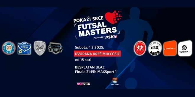 Na Višnjiku prvo izdanje 'Pokaži srce futsal masters' turnira