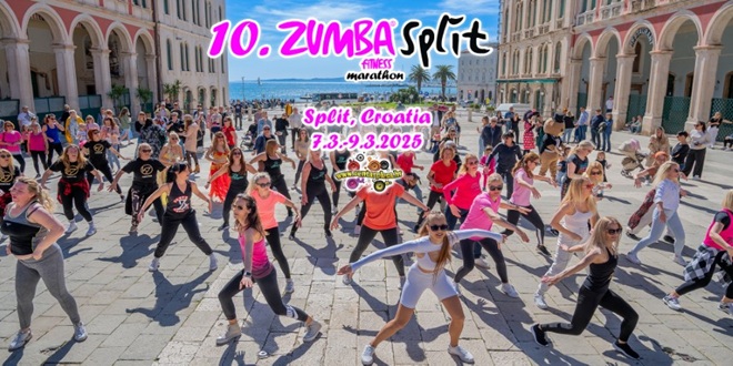 10. Zumba Split marathon povodom Dana žena: Na splitskoj Rivi u nedjelju od 12 sati