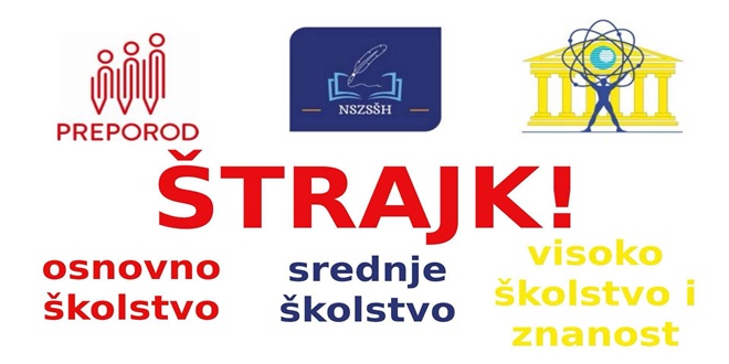 PROPALO MIRENJE Uskoro štrajk u školama, na fakultetima i znanstvenim institutima?