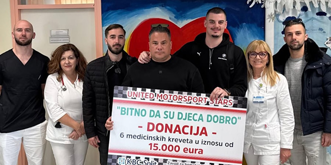 Ujedinjeni automobilisti Hrvatske donirali splitski KBC
