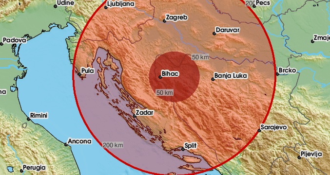 POTRES U SPLITU Izmjereno 2.4 po Richteru