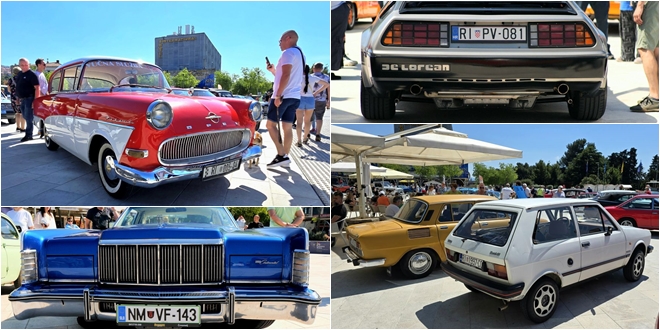 FOTOGALERIJA Oldtimeri osvojili Crikvenicu: Trg pretvoren u muzej na otvorenom
