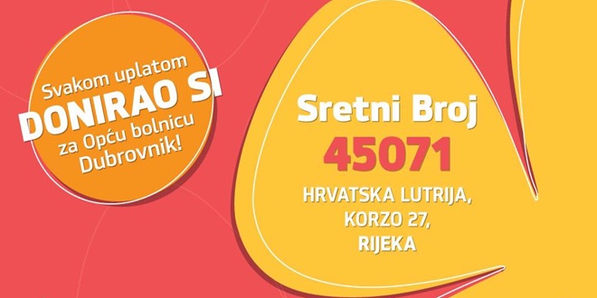 Osvojen Sretni broj u iznosu od 50.000 eura