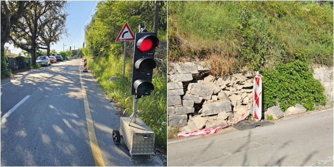 ODRON NA MARJANU Zid uz cestu poviše Kašjuna se opasno nakrivio, reagirao čuvar prirode