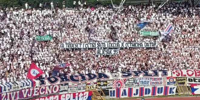 Torcida u prvom dijelu podigla poruku
