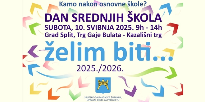 Dan srednjih škola Splitsko-dalmatinske županije 2025: Svi programi na jednom mjestu