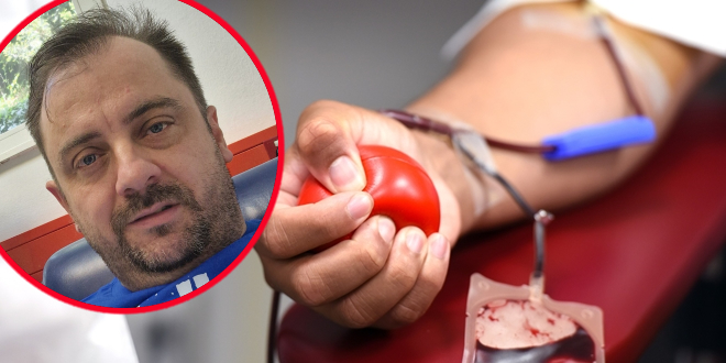 Mihailo Mateljan daruje krv 25 godina: 'Neopisiv je osjećaj kada znate da je vaš sat vremena na krevetu spasio nečiji život'