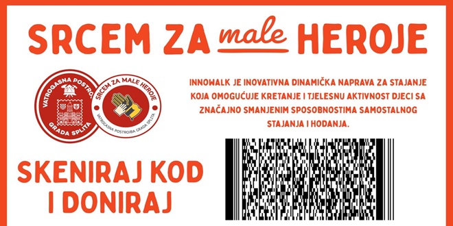 SRCEM ZA male HEROJE Splitski vatrogasci organiziraju treću humanitarnu akciju