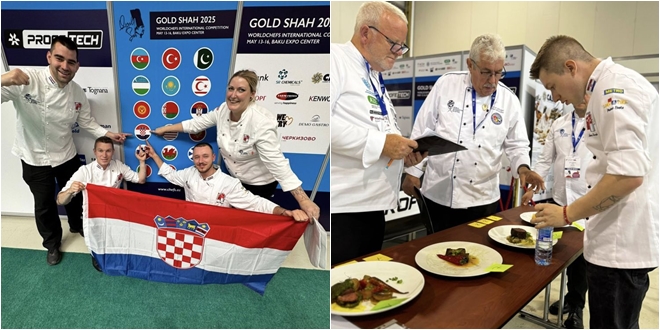 VELIKI USPJEH Četiri zlata, srebro, bronca i diploma za hrvatske chefove u Azerbajdžanu
