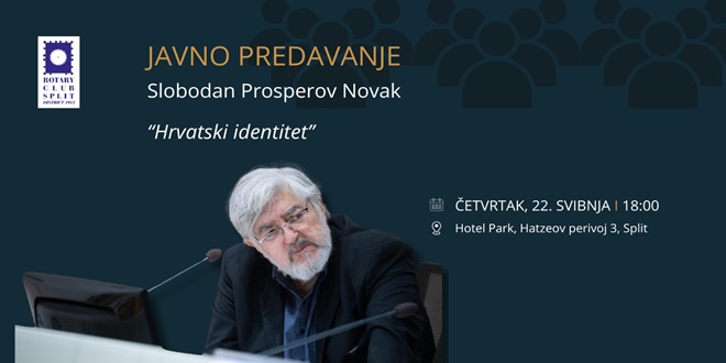 Slobodan Prosperov Novak održat će predavanje u Splitu