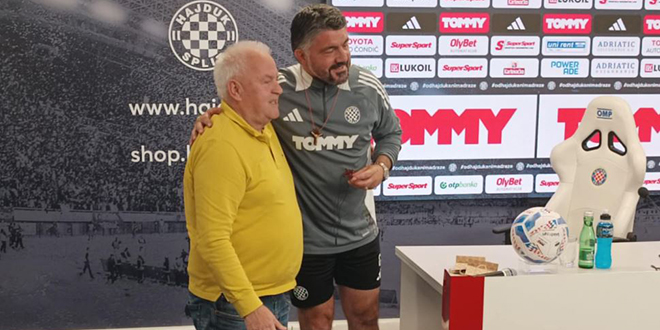 Toni Bilić obradovao Gattusa posebnim darom, pao je i zagrljaj
