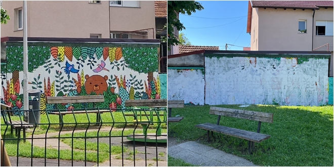 Vandaliziran dječji mural, zajednica traži odgovorne