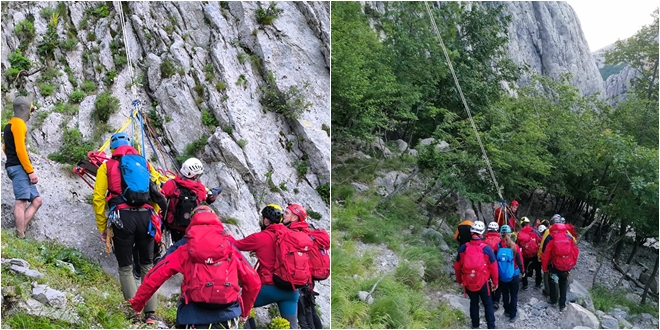 Akcija na Anića kuku: Brza reakcija HGSS-a spasila ozlijeđenog penjača