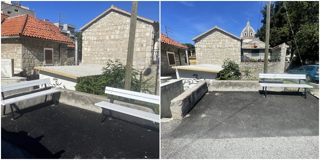 Ukradena nova klupa kod Prve splitske česme, postavljena prije nekoliko dana