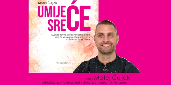 UMIJEĆE SREĆE Predavanje i predstavljanje knjige Mateja Čuljka u Teatrinu Gradske knjižnice Solin
