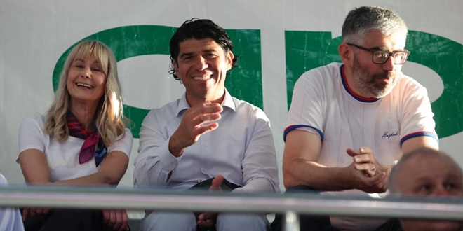 FOTO Na utakmici u Makarskoj Ivan Bilić, Hrvoje Maleš i Marinka Akrap