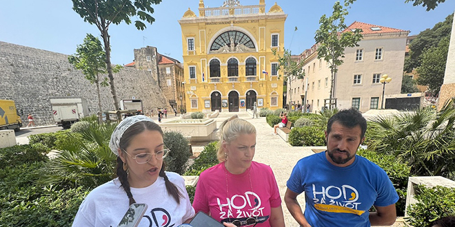 Hod za život u subotu u Splitu: Okupljanje je na trgu ispred HNK