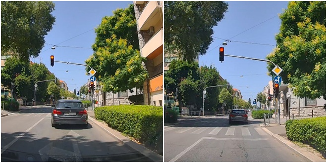 FOTO-UBOD Taksi pun putnika kroz crveno