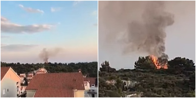 VIDEO Planula šuma na Hvaru, interveniralo 15 vatrogasaca