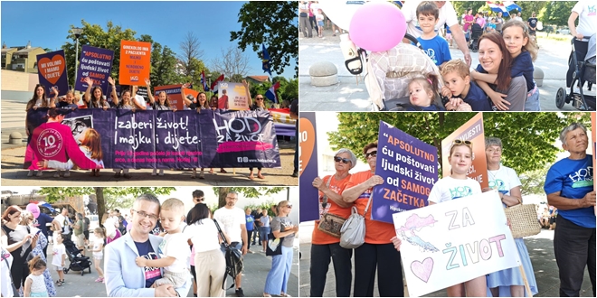 FOTOGALERIJA: U Kninu održan 'Hod za život, obitelj i Hrvatsku'