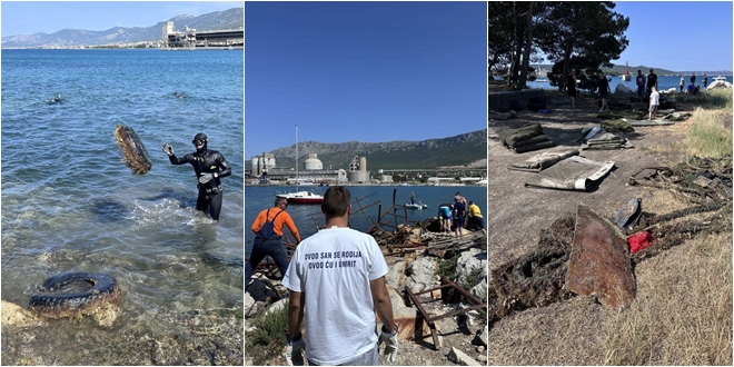 FOTOGALERIJA Barbarinac spojio Kaštelane, Vranjičane i Solinjane: Građani očistili otok koji su drugi zaboravili