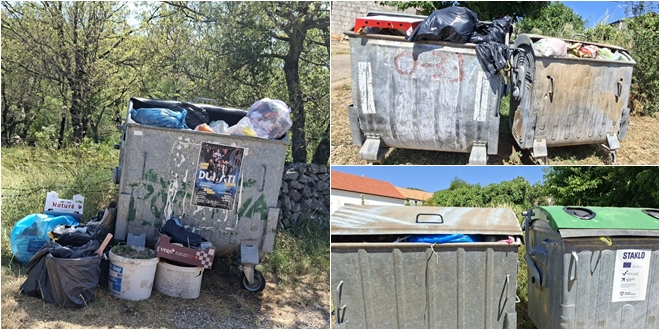 Građani Trilja traže hitno rješenje za odvoz otpada: 'Cijeli tjedan bez pražnjenja spremnika, širi se nesnosan smrad'