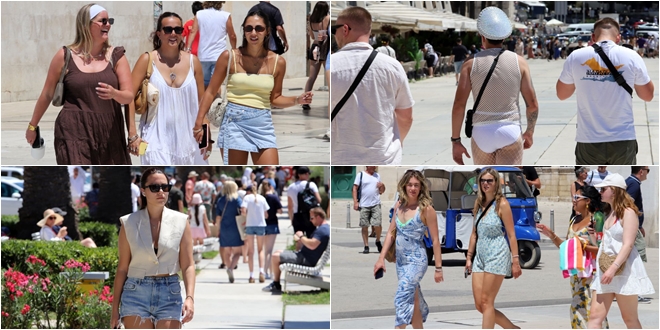 FOTOGALERIJA Turiste ni snažno sunce nije potjeralo s Rive