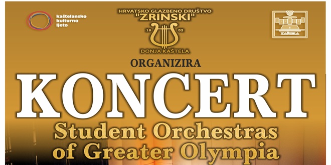 VEČERAS NA BRCU Koncert - Student Orchestras of Great Olypmia u Kaštel Starom