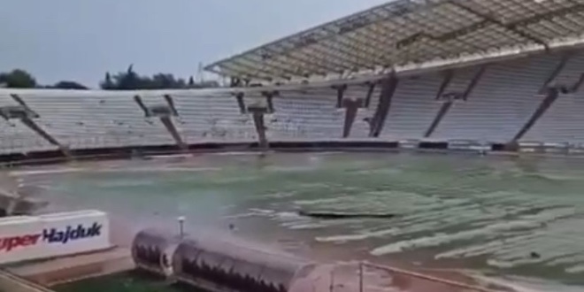 VIDEO: Pogledajte kakvu je štetu nevrijeme napravilo na Poljudu