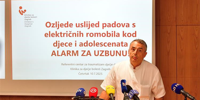 LIJEČNICI UPOZORAVAJU: Dramatičan porast teških ozljeda uslijed padova s električnih romobila kod djece i adolescenata