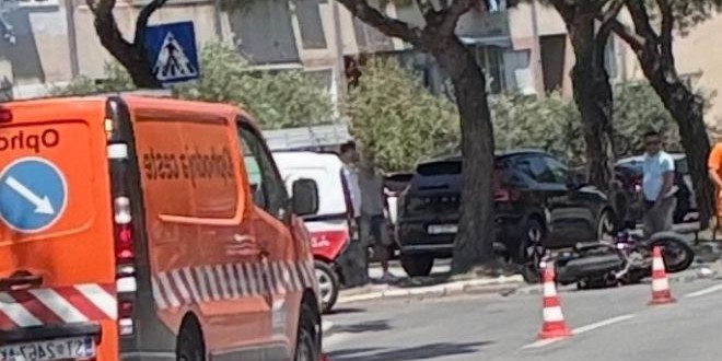 Sudar teretnog vozila i motocikla u Splitu, motociklist ozlijeđen